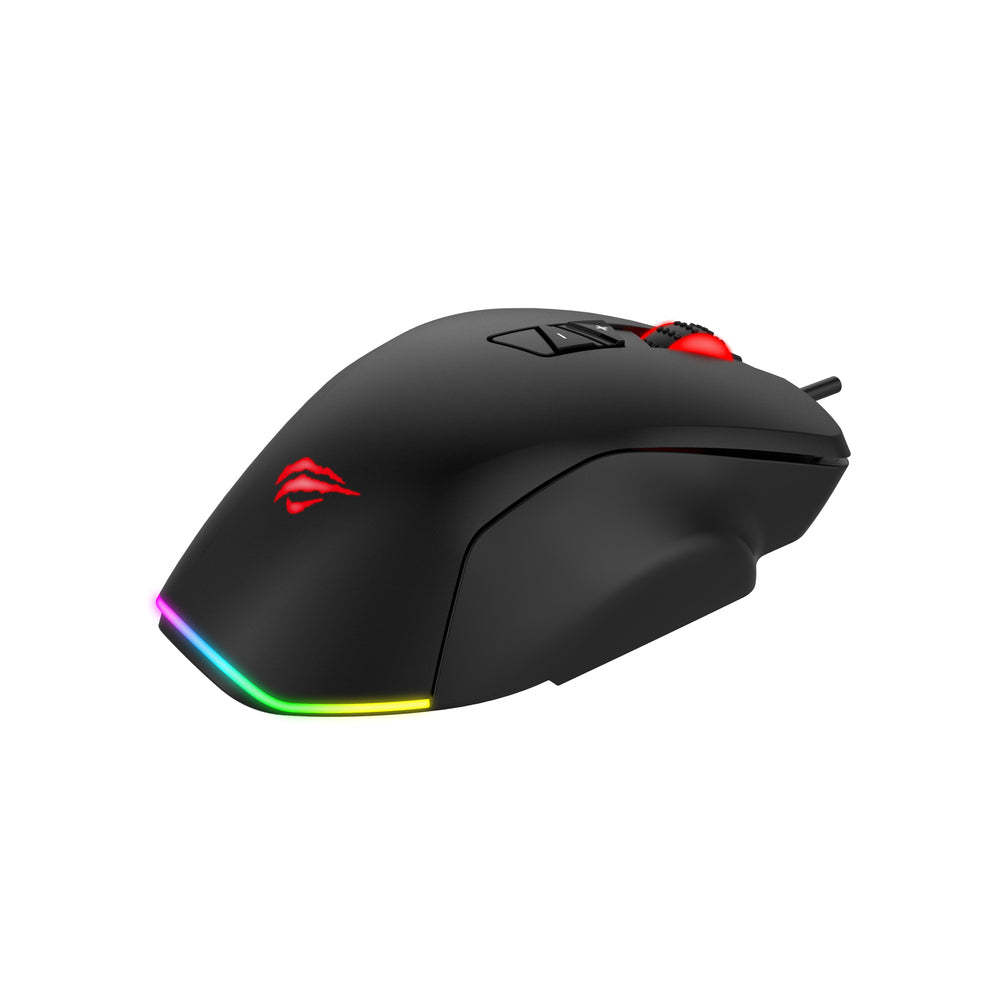 Havit RGB Gaming Mouse - 12000 dpi - 8/14 knapper (kabel)