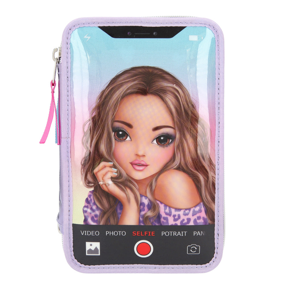 TOPModel Trippel Penalhus m/LED selfie
