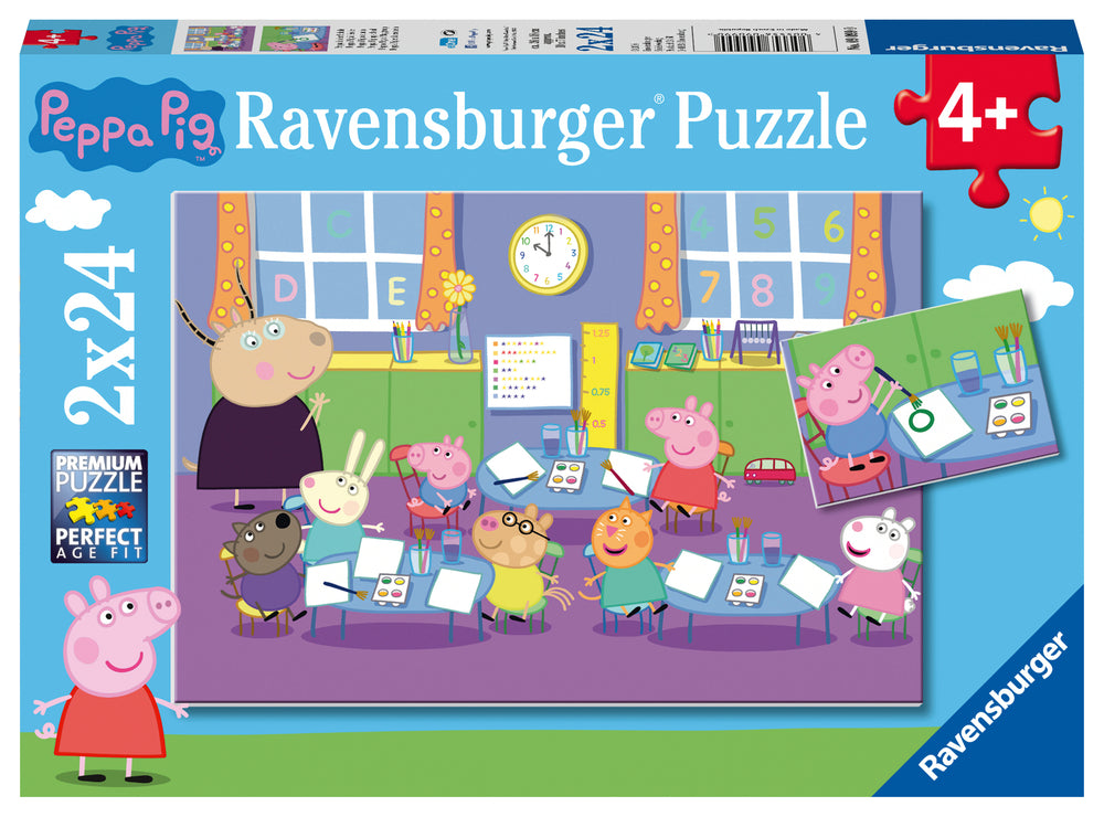 Puslespil Peppa Pig 2x24 brikker