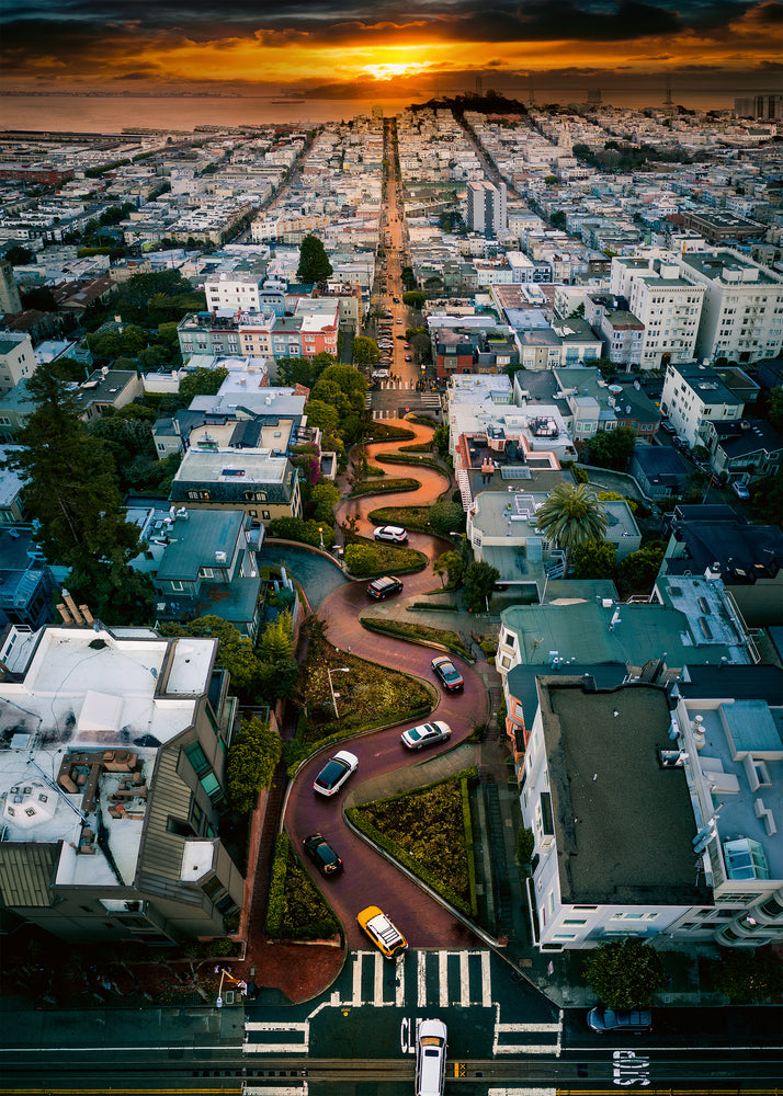Puslespil San Francisco Lombard Street 1000 brikker