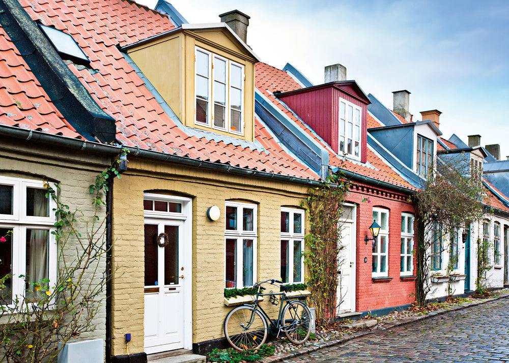 Puslespil Scandinavian Houses in Aarhus Denmark 1000 brikker