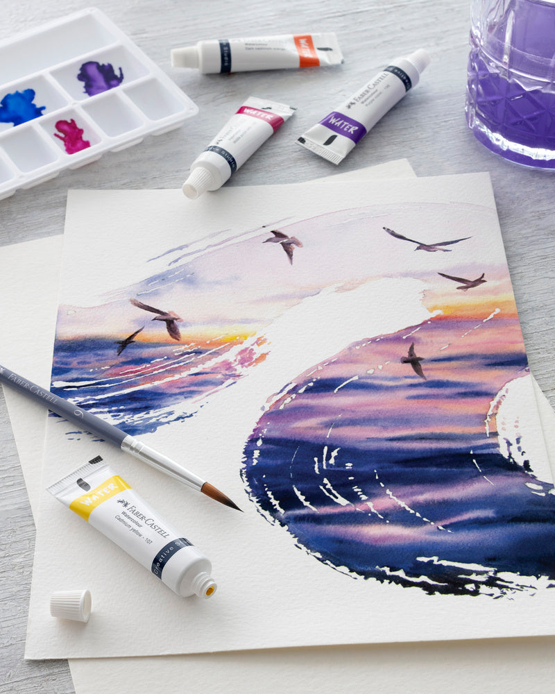Vandfarver Faber-Castell startsæt 24 stk farver 9ml tube