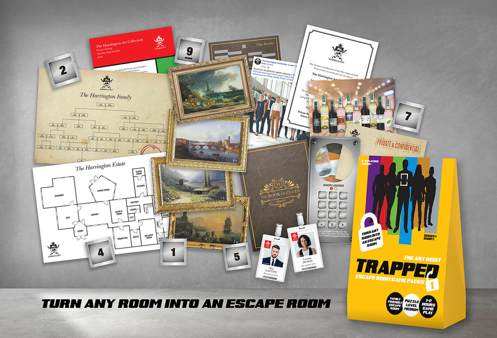 Trapped The Art Heist Escape Room Game Pack