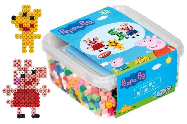 Hama Maxi Gurli Gris perler og stiftplade i bøtte