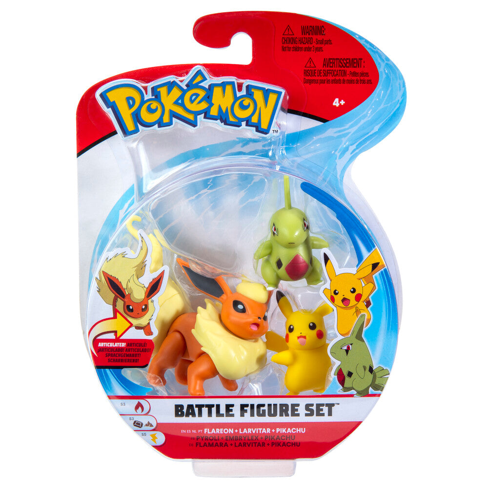Pokémon battle figure 3-pak asst