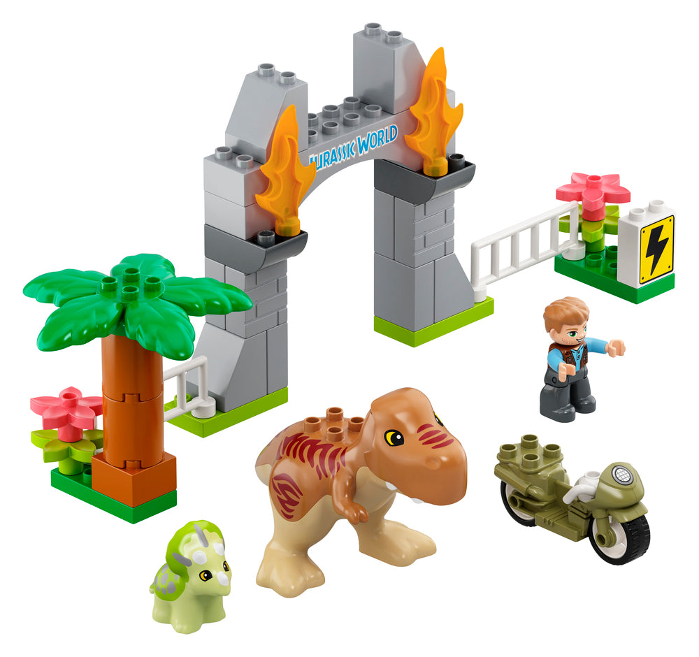 10939 LEGO DUPLO T. Rex and Triceratops på dinusaurflugt