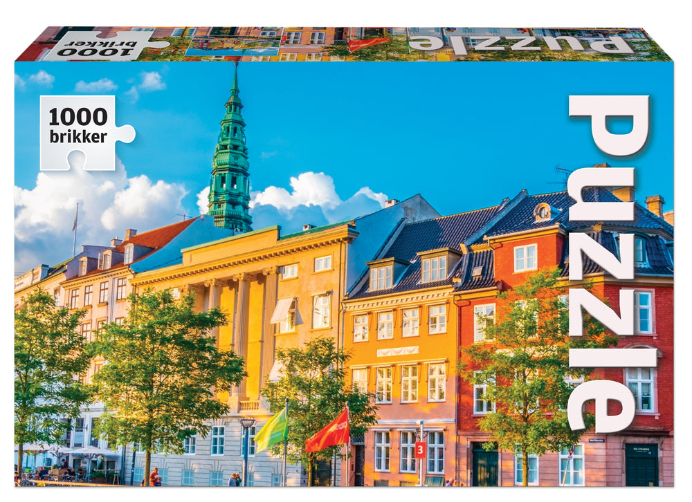 Puslespil Kanal i København 1000 brikker