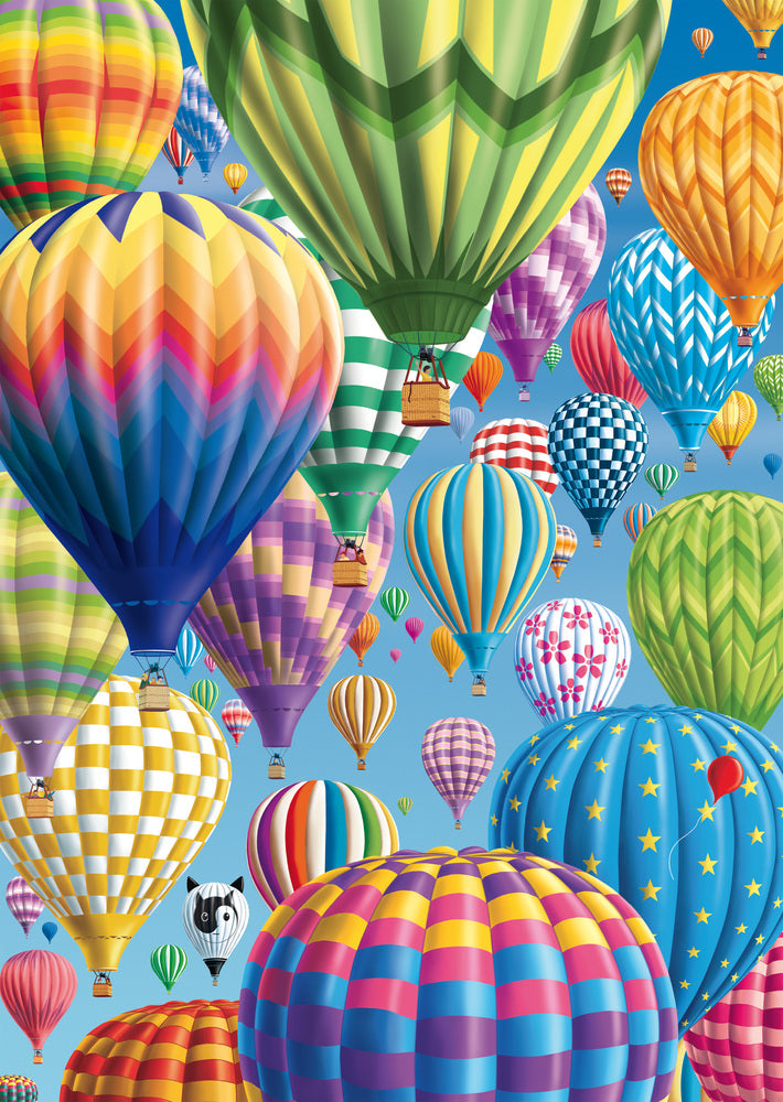 Puslespil Colorful Balloons in the Sky 1000 brikker