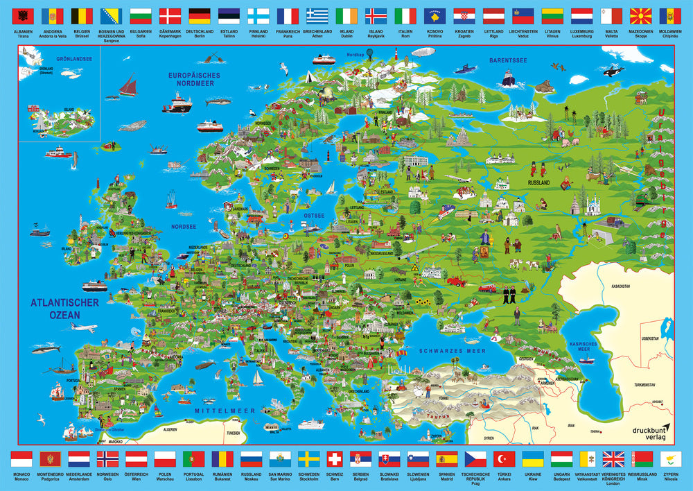 Puslespil Discover Europe 500 brikker
