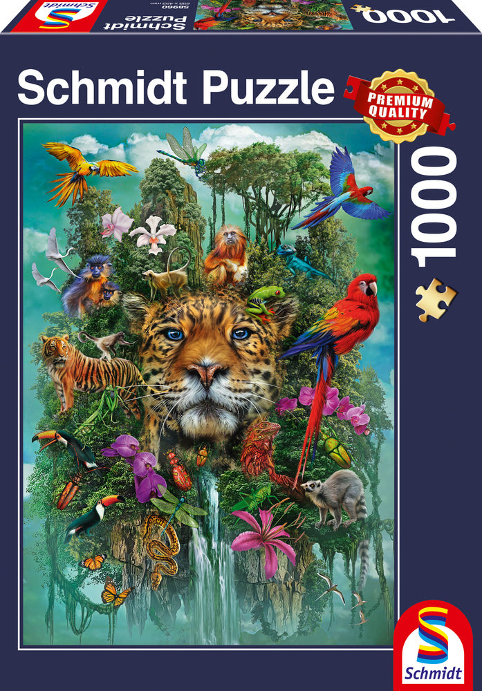 Puslespil King of the jungle 1000 brikker