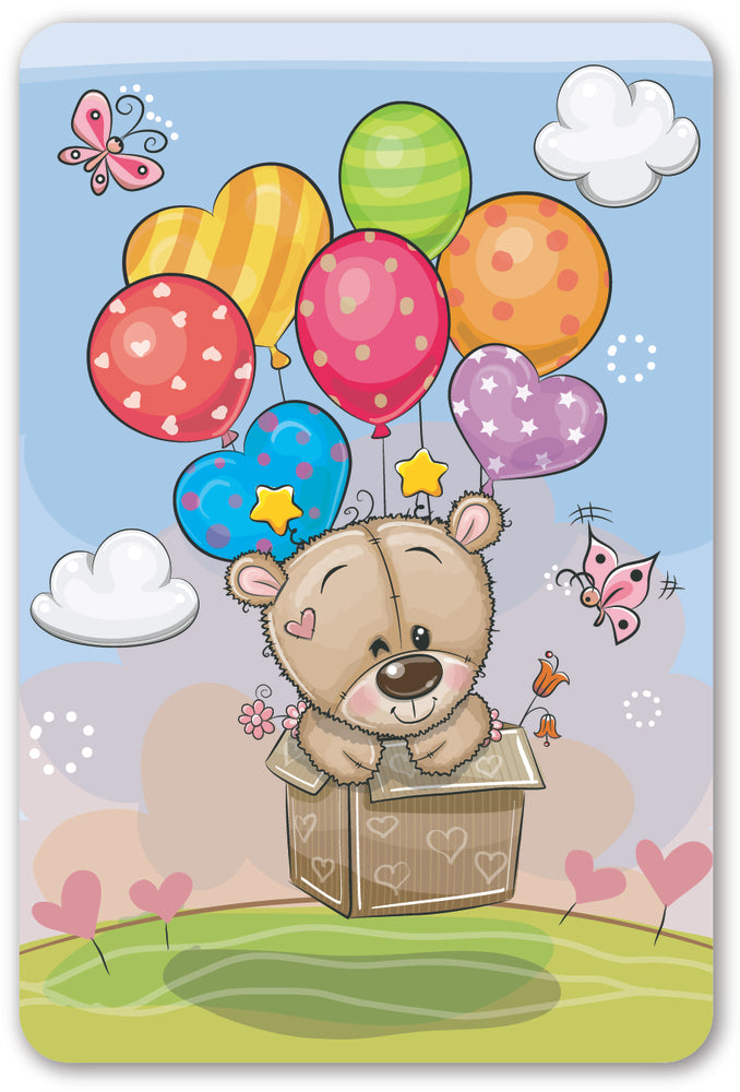 Diamond Art Bamse i luftballon med balloner 10 x 15 cm