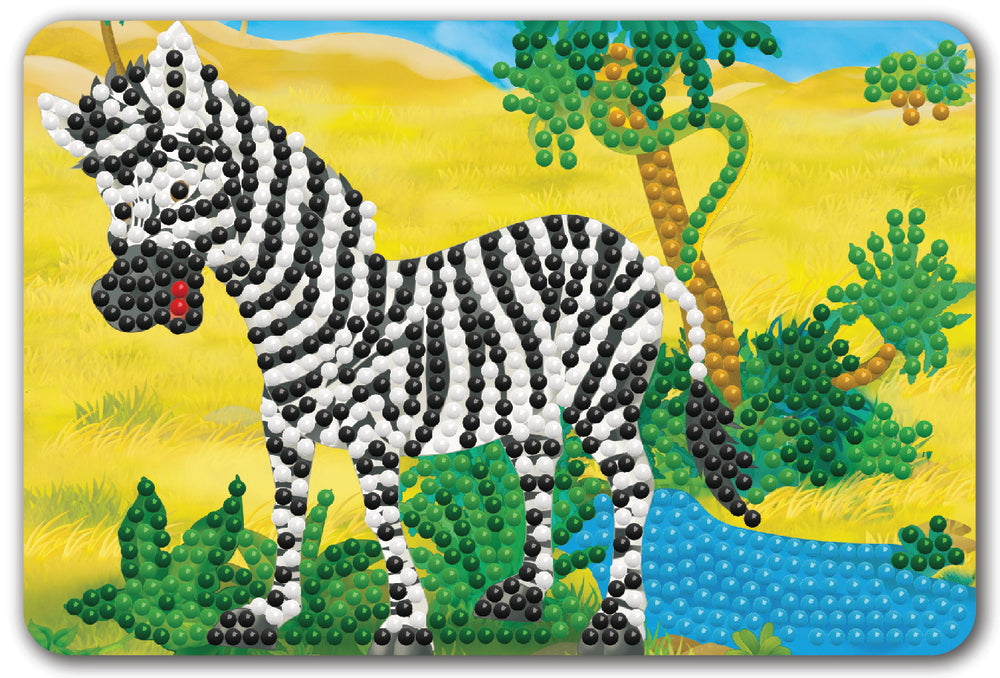 Diamond Art Zebra 10 x 15 cm