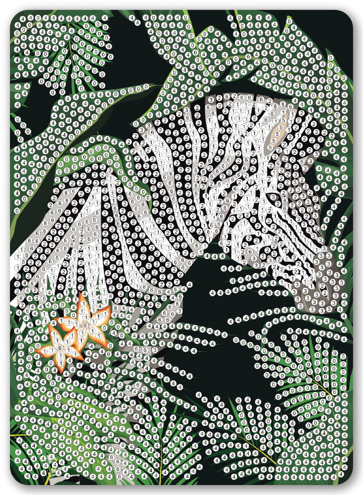 Diamond Art Zebra/blade 13 x 18 cm