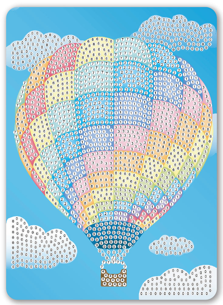 Diamond Art Luftballon ternet 13 x 18 cm
