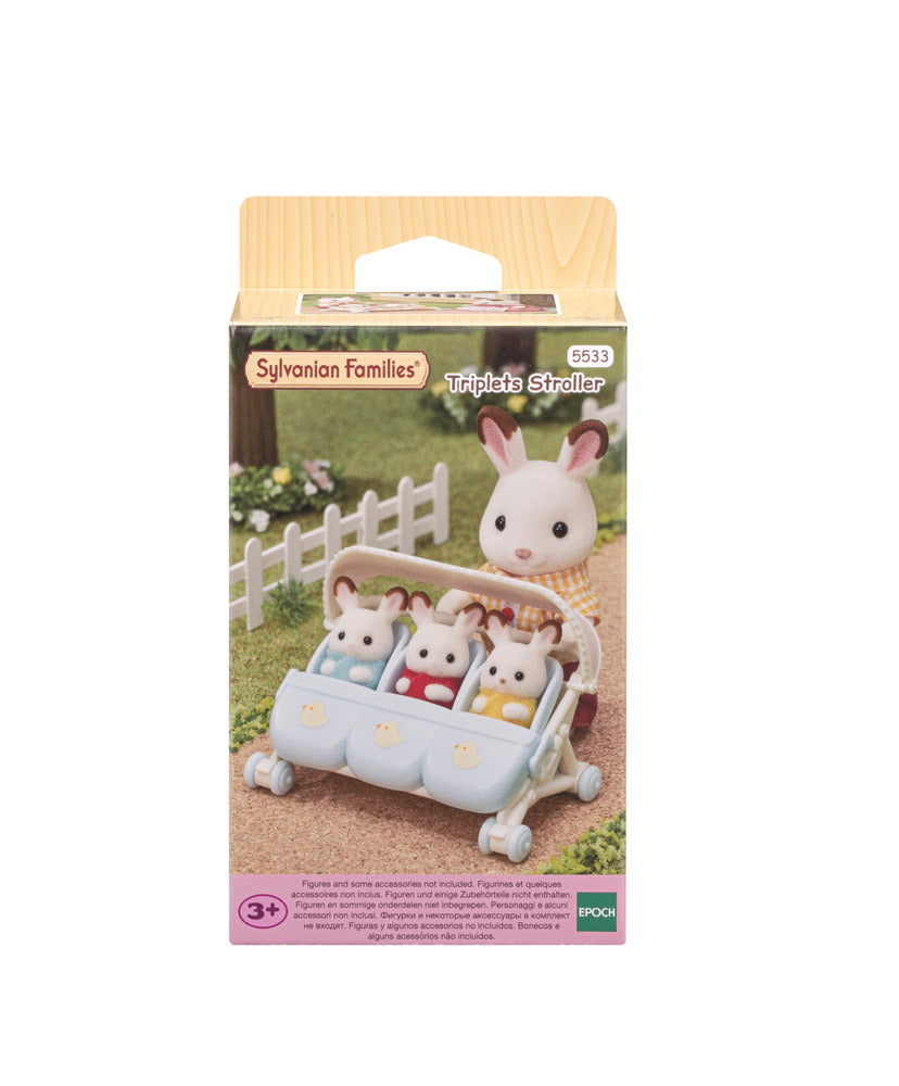 Sylvanian Families Trillinge-klapvogn