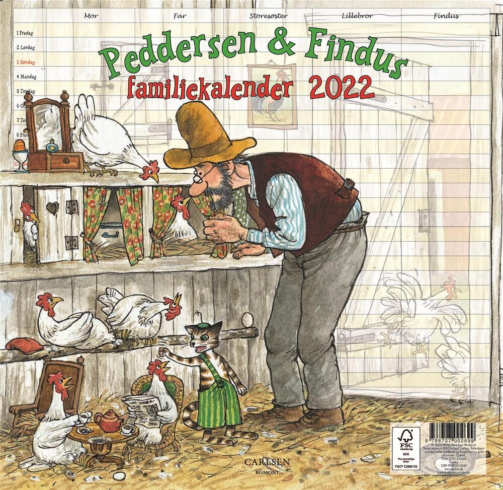 Peddersen & Findus - familiekalender 2022