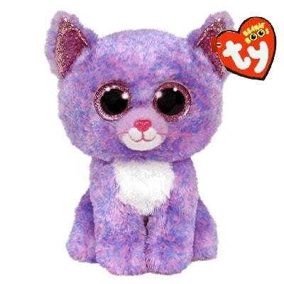 Ty Beanie Boos Cassidy lilla kat 15,5 cm
