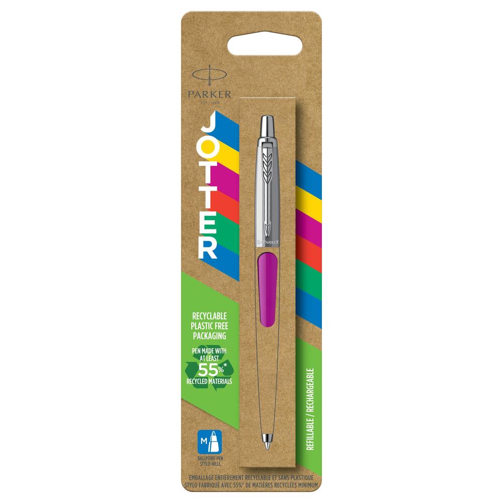 Kuglepen Parker Jotter 0,7 mm magenta recycled emballage