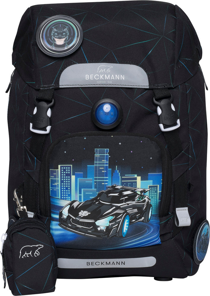 Skoletaske Beckmann classic night rider 22 liter