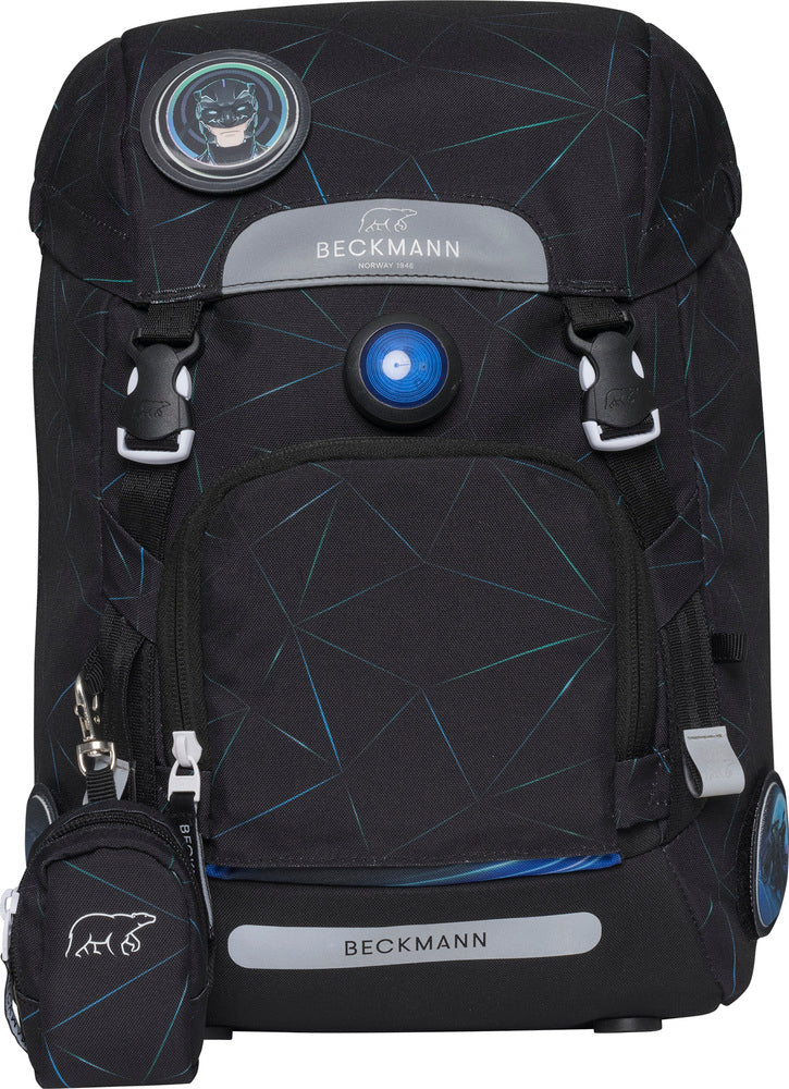 Skoletaske Beckmann classic night rider 22 liter