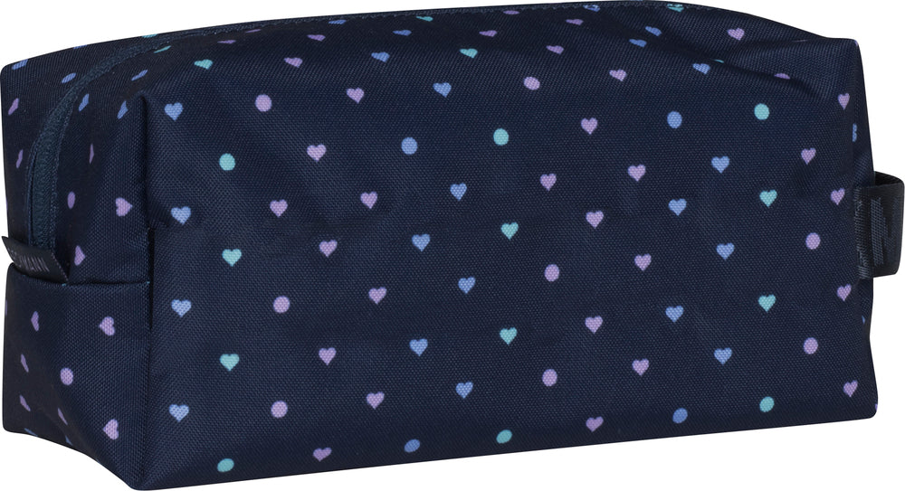 Toilettaske Beckmann sport junior blue hearts m/håndtag