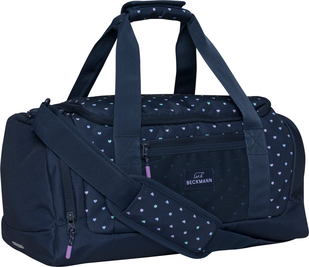 Sportstaske Beckmann sport junior duffelbag blue hearts 26 L