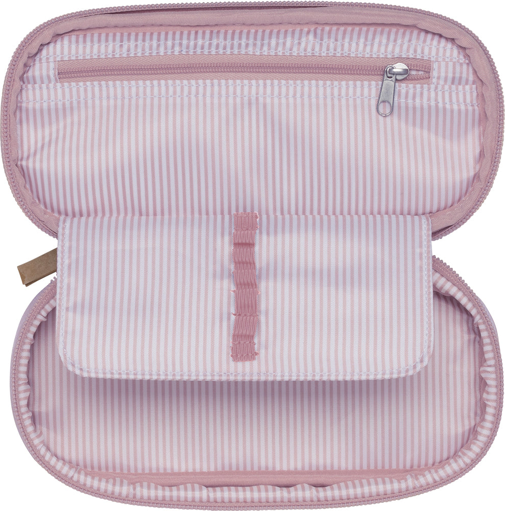 Penalhus Beckmann ovalt city organic pink u/indhold