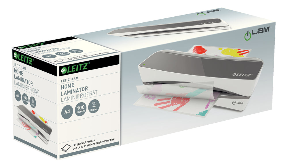 Lamineringsmaskine Leitz iLAM Home A4 grå