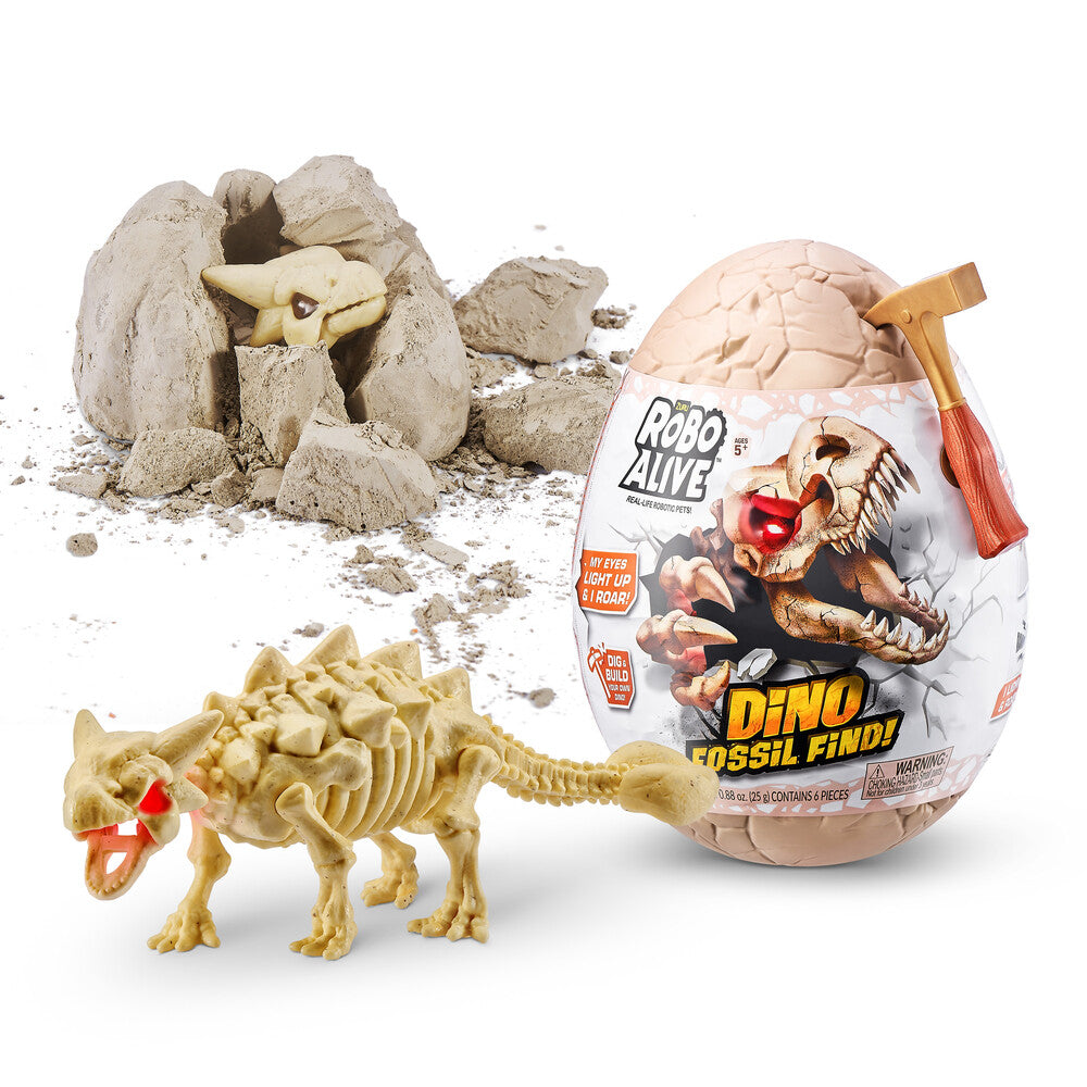 Robo Alive Dino Fossil Find Surprise Egg
