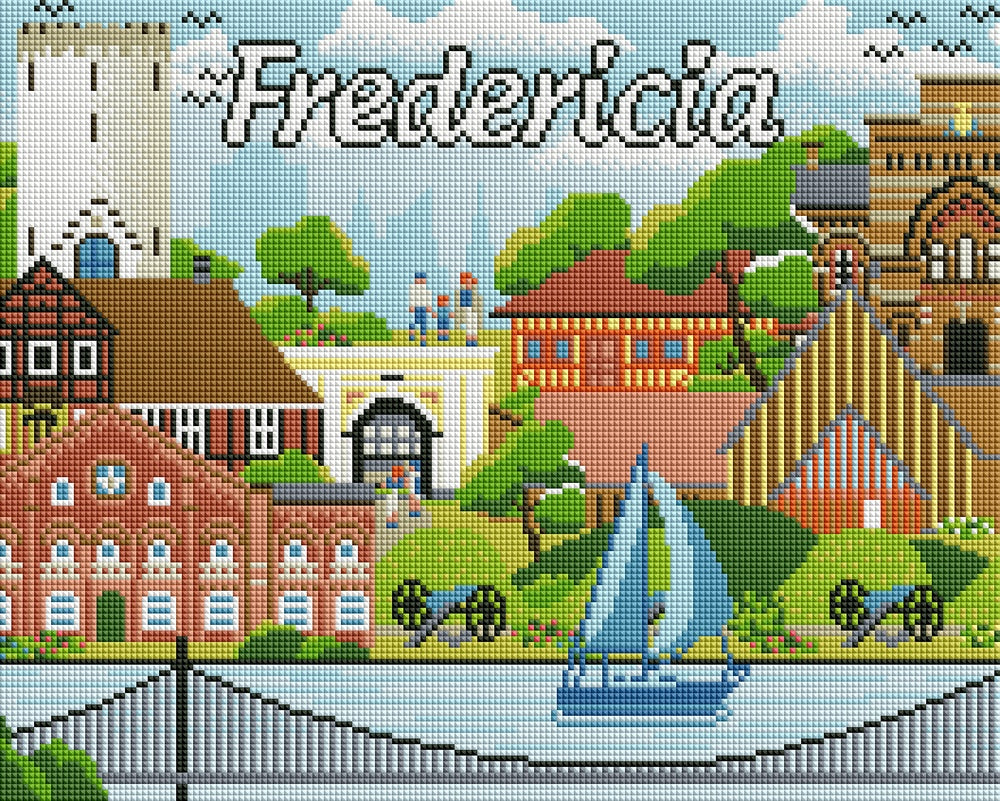 Diamond Art Fredericia 40 x 50 cm