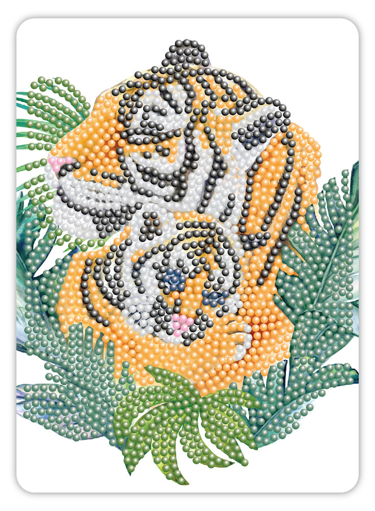 Diamond Art Tiger 13 x 18 cm