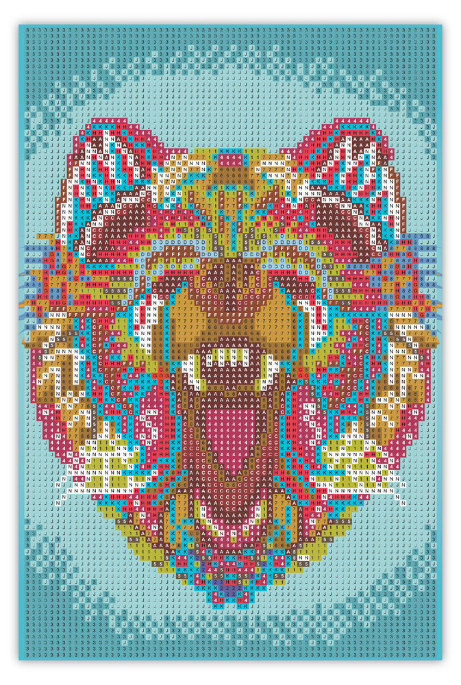 Diamond Art Bjørn 20 x 30 cm