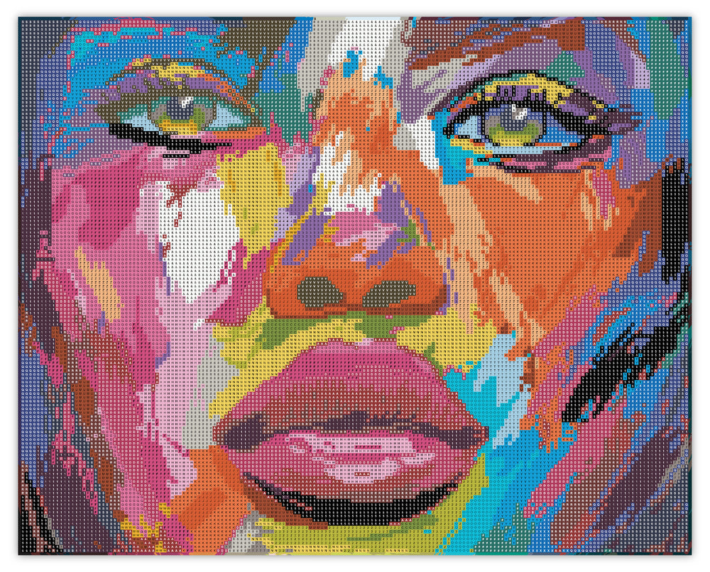 Diamond Art Ansigt 40 x 50 cm