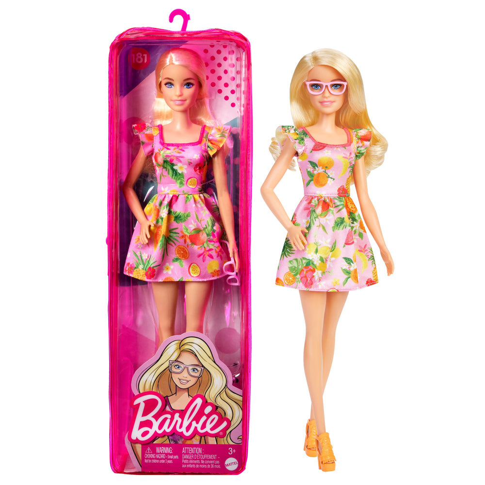 Barbie Fashionistas Dukke Kjole i Frugt print