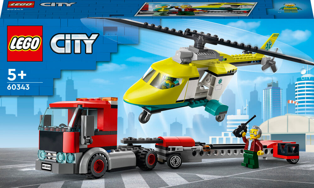 60343 LEGO City Redningshelikopter-transporter