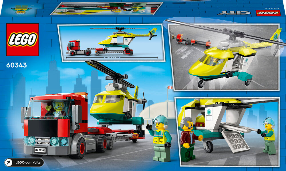 60343 LEGO City Redningshelikopter-transporter
