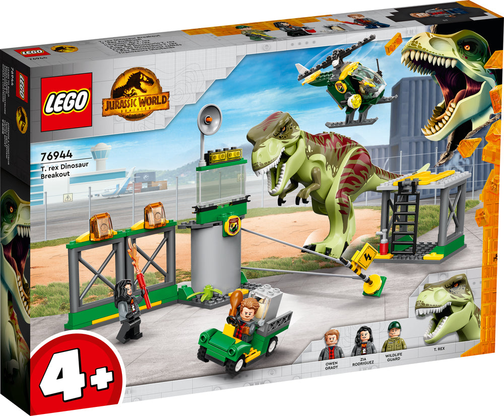 76944 LEGO Jurassic World T. rex på dinosaurflugt