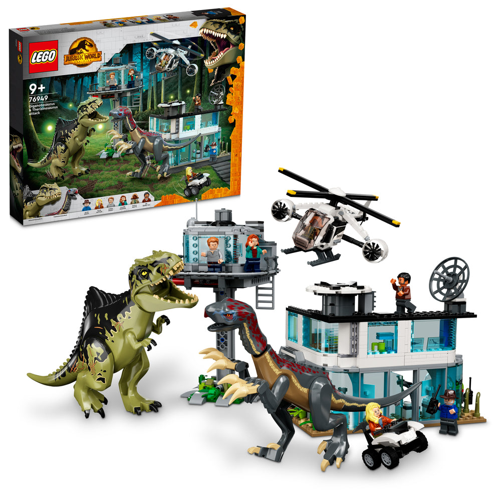 76949 LEGO Jurassic World Giganotosaurus og Therizinosaurus-angreb