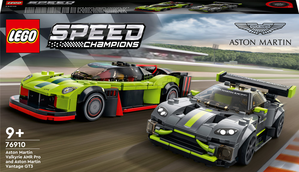 76910 LEGO Speed Champions Aston Martin Valkyrie AMR Pro og Aston Martin Vantage GT3
