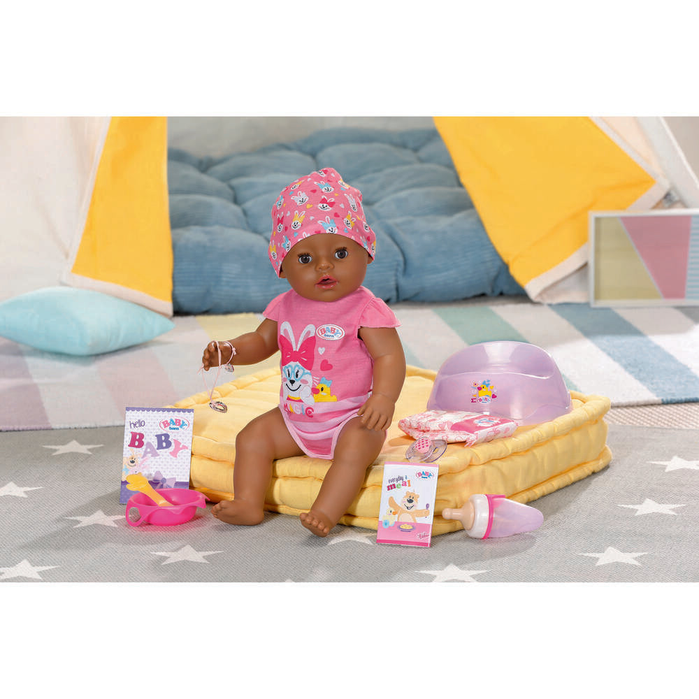 BABY born Magic Pige Brune Øjne Dukke 43 cm