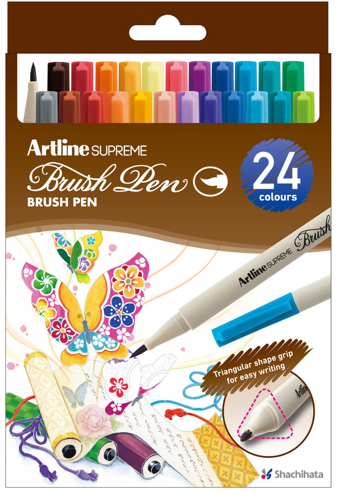 Brush Pen Supreme Artline 24 stk
