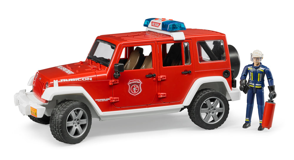 Bruder Jeep Wrangler brandvæsen kommandobil med brandmand