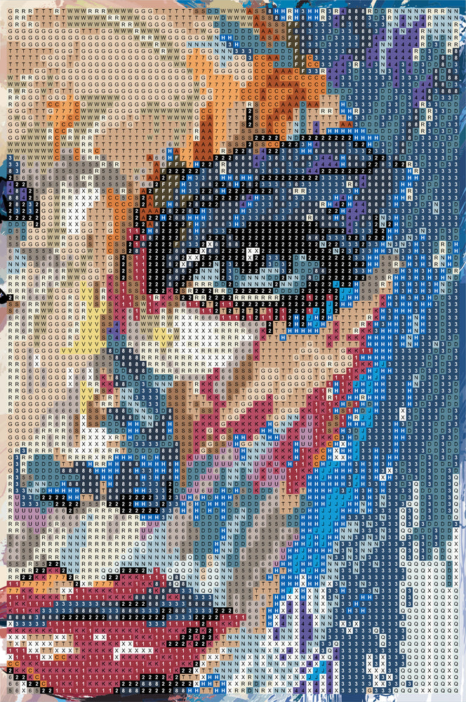 Diamond Art Ansigt Malet 20 x 30 cm