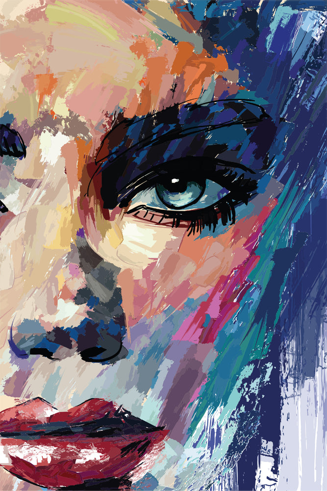 Diamond Art Ansigt Malet 20 x 30 cm