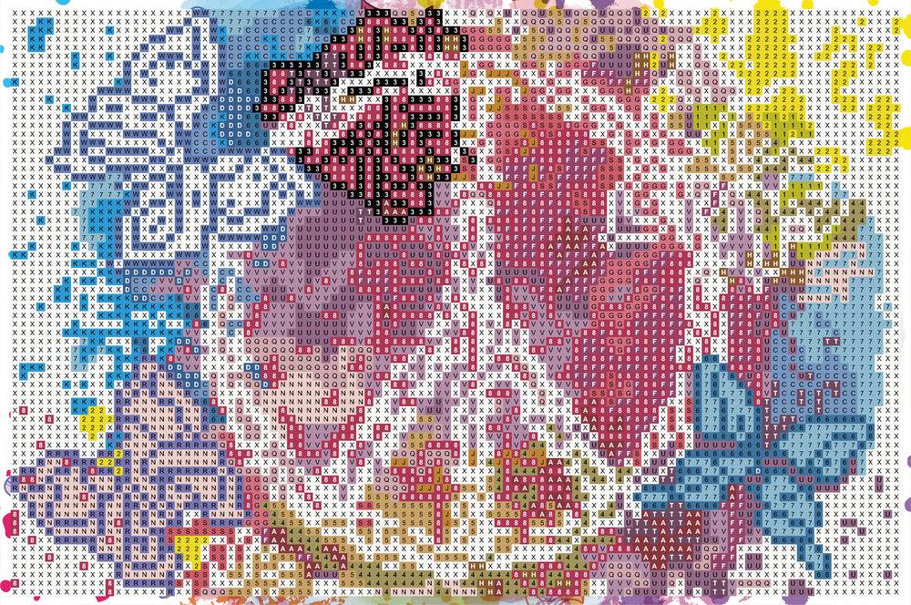 Diamond Art Peace tegn 20 x 30 cm