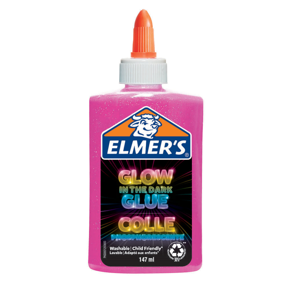 Elmer's Glow-in-the-dark lim lyserød 147 ml