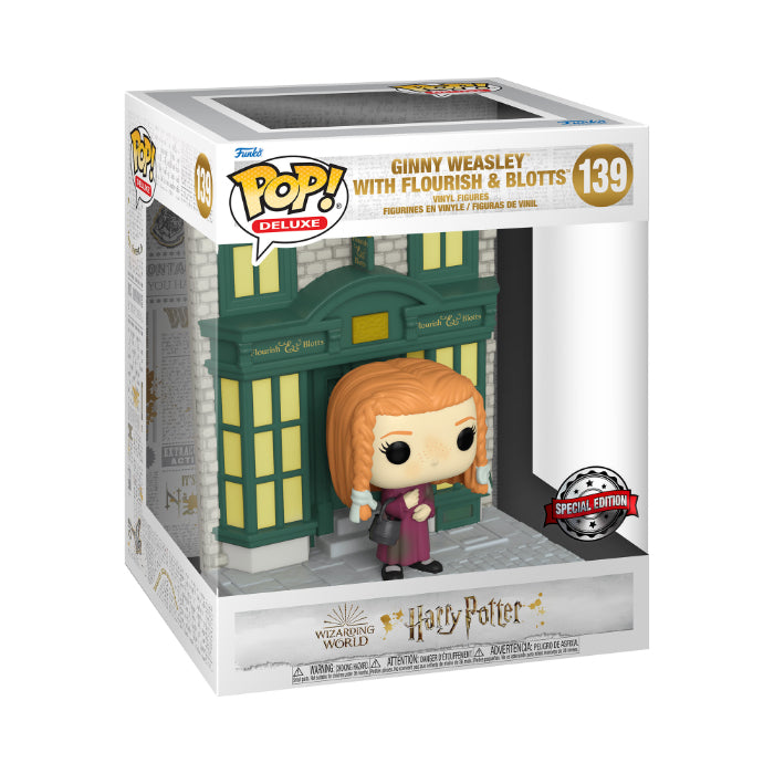 Funko Pop! Deluxe Exclusive HP Diagon Alley Ginny w/Flo