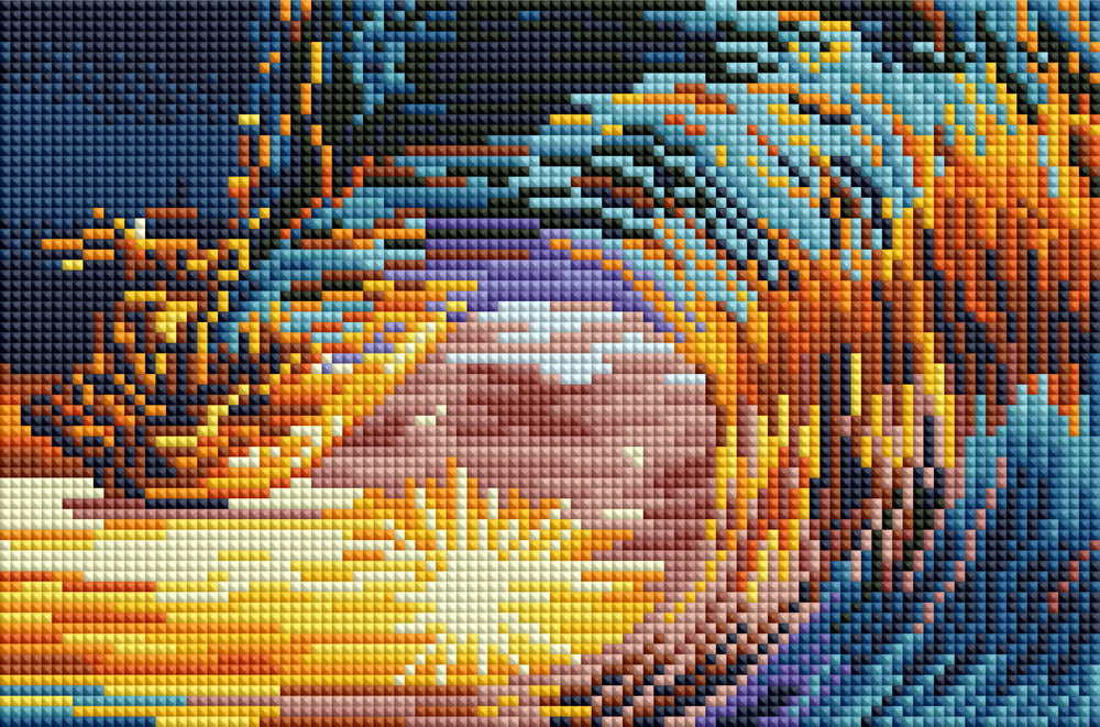 Diamond Art solnedgang 20 x 30 cm