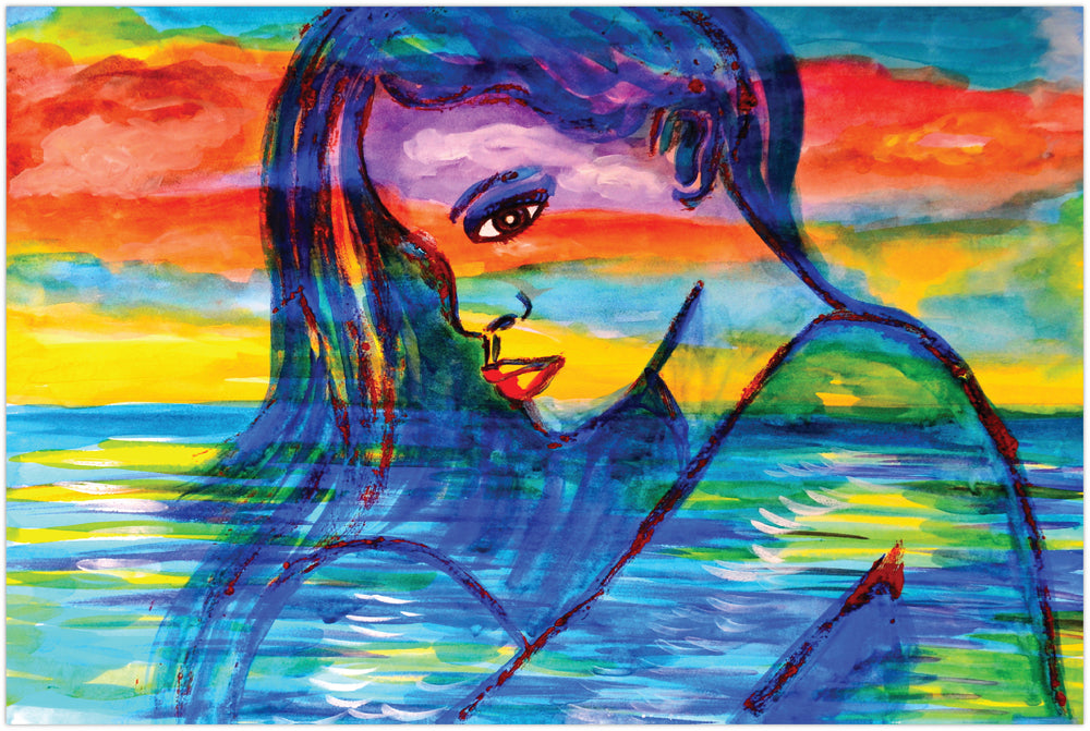 Diamond Art kvinde 20 x 30 cm