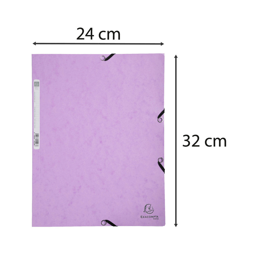 D2 Elastikmappe Exacompta pastel lilla